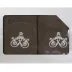 Komplet ręczników w pudełku 2 szt VIVA brązowy wzór nr 1, 50x90, 70x140 Greno