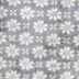 Koc narzuta z mikrofibry 160x200 Baxi 006 Bed and You szary kwiatuszki kremowe
 