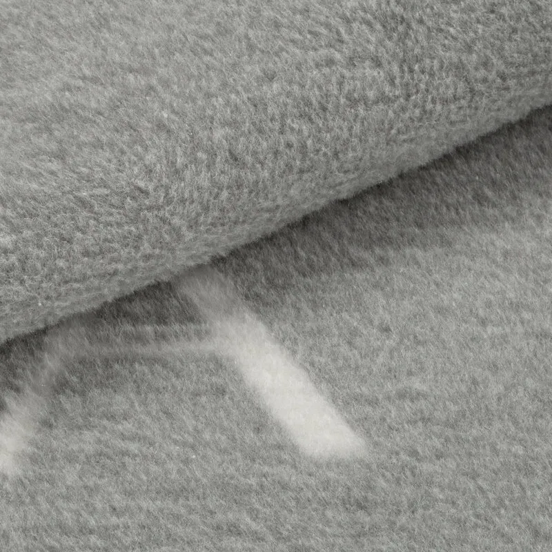 Koc bawełniany akrylowy 220x240 Silk      srebrny biały Ewa Minge Eurofirany