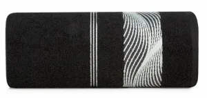 Ręcznik Sylwia 2 50x90 czarny 500 g/m2  frotte Eurofirany