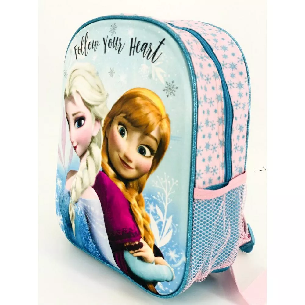 Plecak 3D do przedszkola Frozen 4 Anna  Elsa błękitny P24