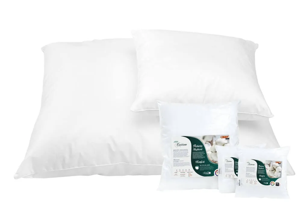 Poduszka antyalergiczna 50x70 Cotton gładka 550g biała AMZ