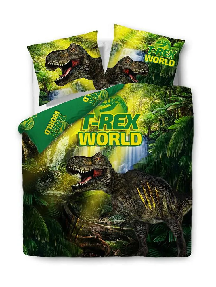 Pościel bawełniana 160x200 t-rex world dinozaur 61502/1 Panelove 4