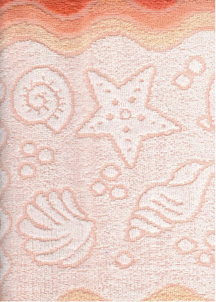 Ręcznik Flora Ocean 40x60 brzoskwiniowy   bawełniany frotte 380 g/m2 Greno