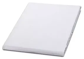 Prześcieradło bawełniane 200x300 białe 01 jednobarwne 100 % bawełny bez gumki Karo