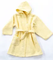 Szlafrok dziecięcy 6 lat żółty bawełniany frotte Greno