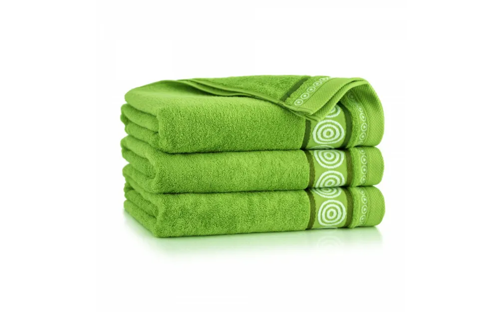 Ręcznik Rondo 2 30x50 zielony amazon 500  g/m2 8672/9 Zwoltex 23