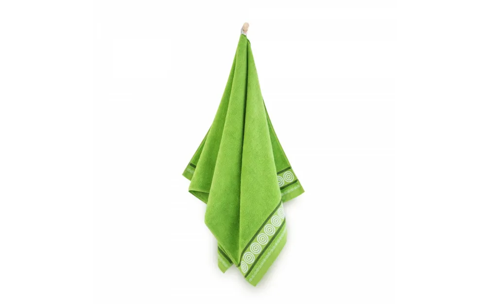Ręcznik Rondo 2 30x50 zielony amazon 500  g/m2 8672/9 Zwoltex 23