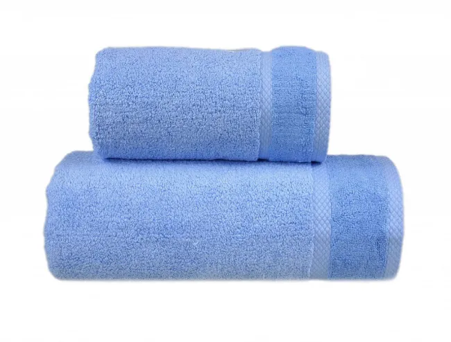 Ręcznik Soft 100x150 niebieski jasny z włóknem bambusowym antybakteryjny 500 g/m2 Greno