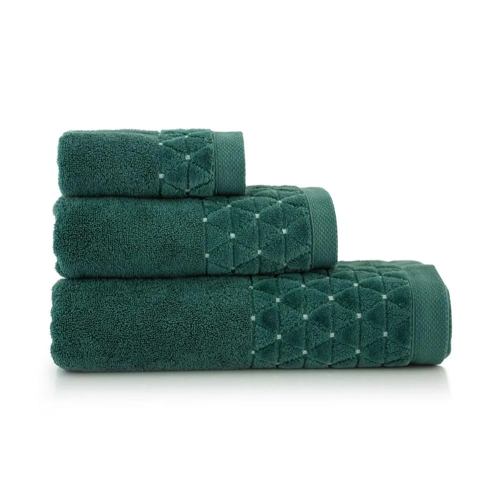 Komplet ręczników w pudełku 3 szt Oscar AB Bukszpan-5629 ręczniki 30x50 50x100 70x140