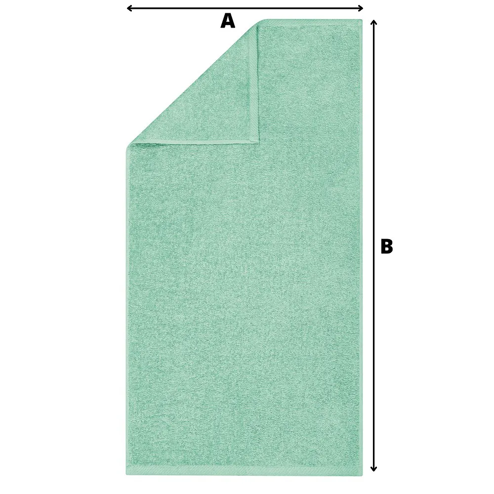 Ręcznik Bari 50x100 zielony szałwiowy  frotte 500 g/m2