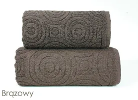 Ręcznik Emma 2 50x100 brązowy 500g/m2 frotte Greno