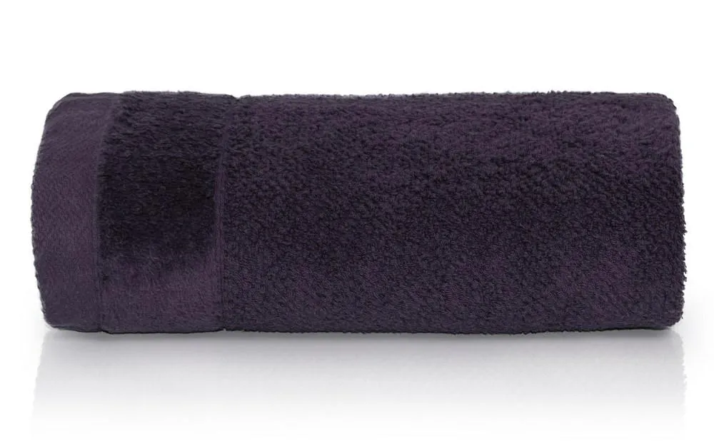 Ręcznik Vito 70x140 śliwkowy frotte bawełniany 550g/m2