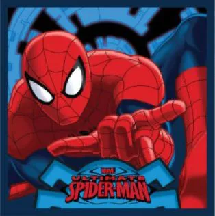 Ręcznik magiczny 30x30 Spiderman D 2171 Człowiek Pająk koło zębate