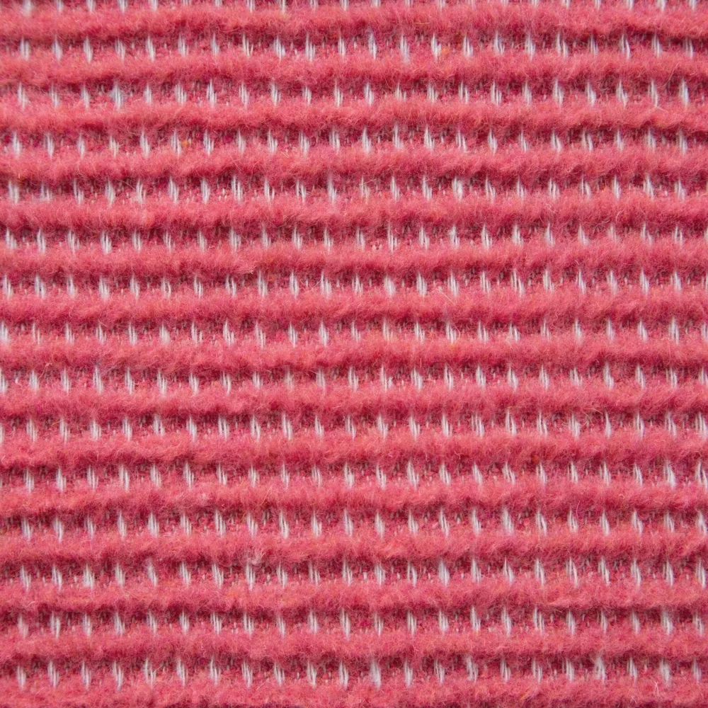 Koc narzuta dekoracyjna 200x220 Amber pudrowy różowy bawełniany akrylowy D91