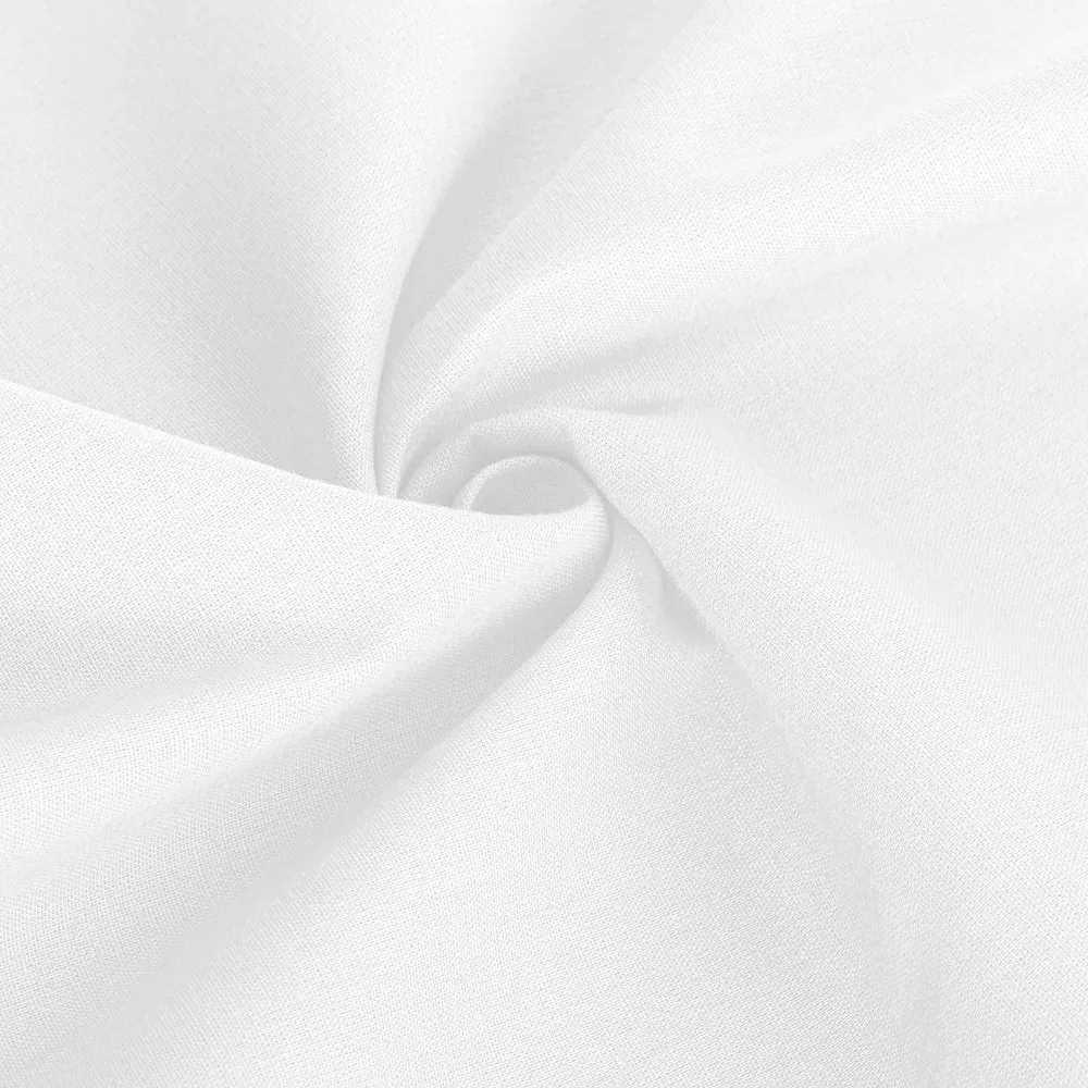 Poszewka bawełniana 50x70 biała  jednobarwna Simply