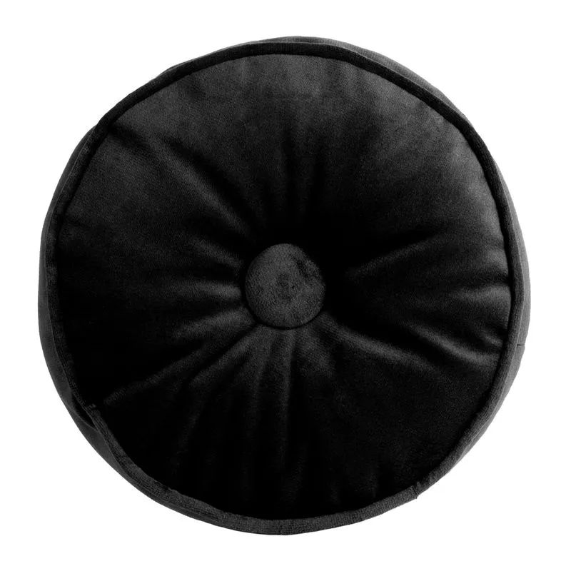 Poduszka dekoracyjna 20x45 Velvet czarna welwetowa wałek Eurofirany