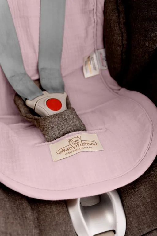 Nakładka do wózka fotelika Paddi Musl     pudrowa różowa redukująca nacisk