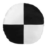 Poduszka dekoracyjna śr.40cm Nova 2 biała czarna Eurofirany