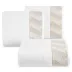 Ręcznik 70x140 Blanka 12 biały złoty  geometria 500g/2 frotte Limited Collection Eurofirany