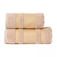 LIONEL Ręcznik, 50x90cm, kolor 790 beżowy ze złotą bordiurą LIONEL/RB0/790/050090/1