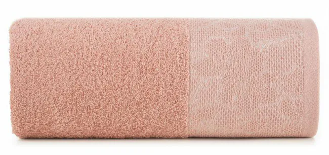 Ręcznik Tulia 50x90 pudrowy różowy  frotte 485 g/m2 Eurofirany