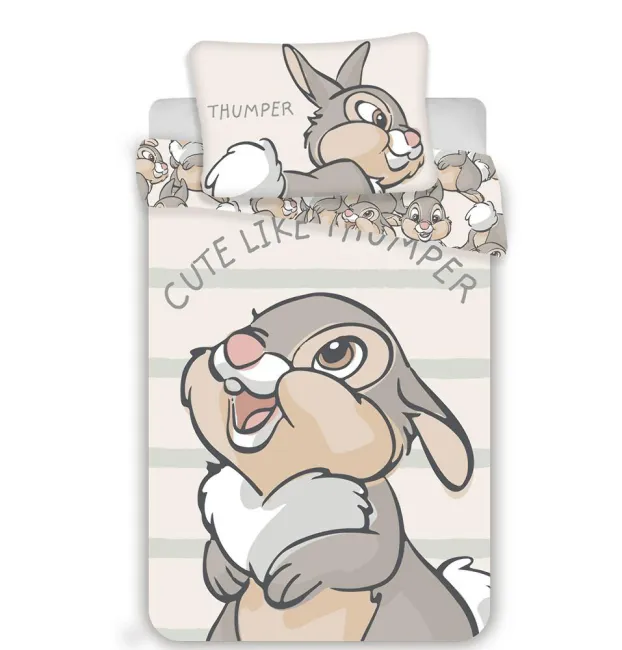 Pościel bawełniana 100x135 królik króliki zajączek Thumper do łóżeczka dziecięca 4508 poszewka 40x60