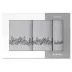 Komplet ręczników w pudełku 3 szt. Clavi  srebrny grafitowy kwiaty 380 g/m2 Eurofirany