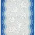 Ręcznik Flora Ocean 70x140 niebieski      bawełniany frotte 380 g/m2 Greno