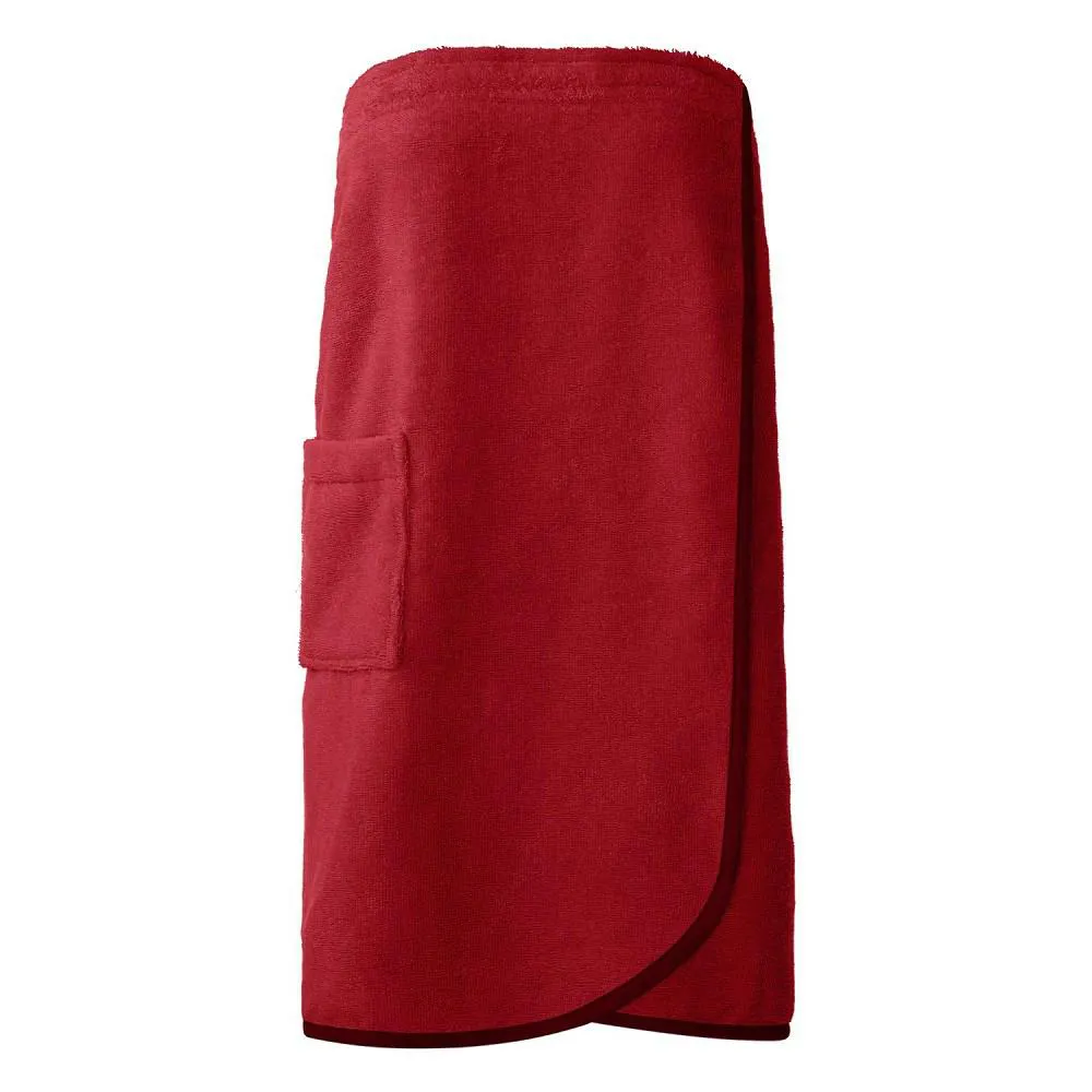 Ręcznik damski do sauny Pareo new L/XL  czerwony frotte bawełniany