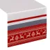 Obrus bieżnik świąteczny 40x140 Noel      biały czerwony Eurofirany Św 23