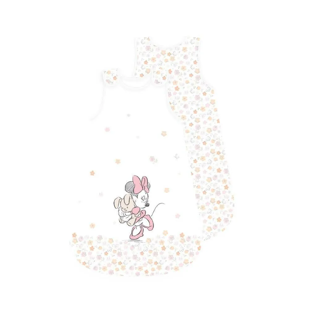 Śpiworek niemowlęcy 70x45 Myszka Mini 0033 Minnie Mouse kwiatki do spania
