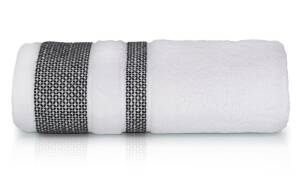 Ręcznik 50x90 Carlo biały frotte bawełniany 550g/m2 Detexpol
