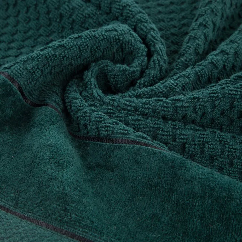 Ręcznik Frida 70x140 zielony ciemny  frotte 500g/m2 Eurofirany
