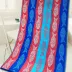 Ręcznik plażowy 90x170 Bora Bora fuksja niebieski rybki pasy frotte Plaża 1