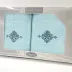 Komplet ręczników w pudełku 2 szt 50x90   Gift aqua wzór 3 Frotex