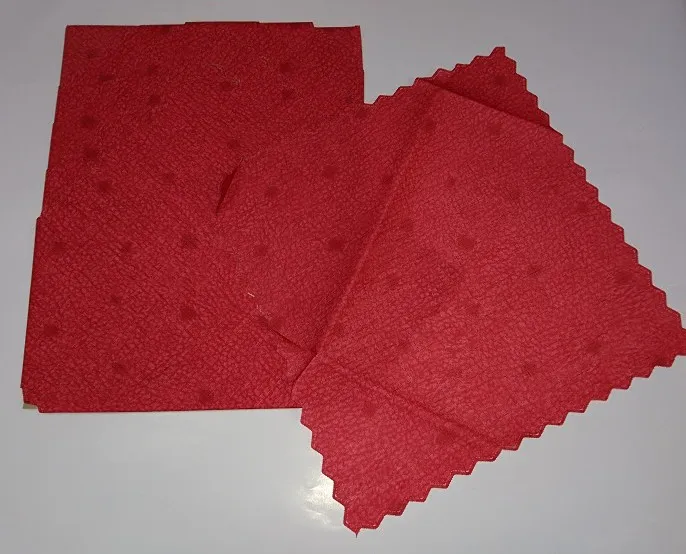 Obrus plamoodporny serwetki 30x30 kpl 6 szt. jednobarwny czerwony stonowany różne wzory niska cena