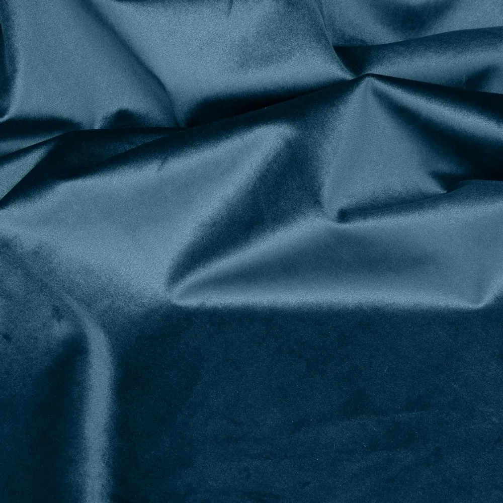 Zasłona 140x270 Sibel niebieska ciemna welwetowa gotowa na taśmie Pierre Cardin