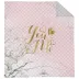 Narzuta dekoracyjna 170x210 You&Me różowa pudrowa złota K_68 112 Bedspread