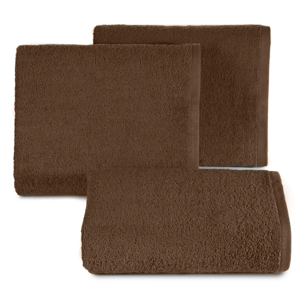 Ręcznik Gładki 2 70x140 37 brązowy 500  g/m2 frotte Eurofirany