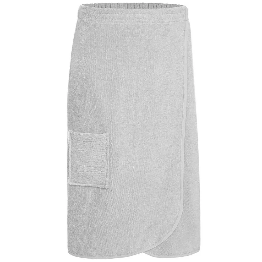 Ręcznik męski do sauny Kilt L/XL szary frotte bawełniany