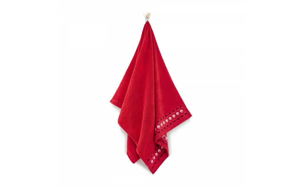 Ręcznik Zen 2 70x140 czerwony papryka     frotte 450 g/m2 Zwoltex 23