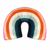 Poduszka kształtka Tęcza kolorowa pluszowa 25x32 cm Domarex