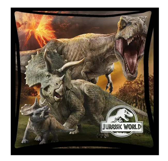 Poduszka Jurrasic World 40x40 Park Jurajski dinozaury T-Rex 1744