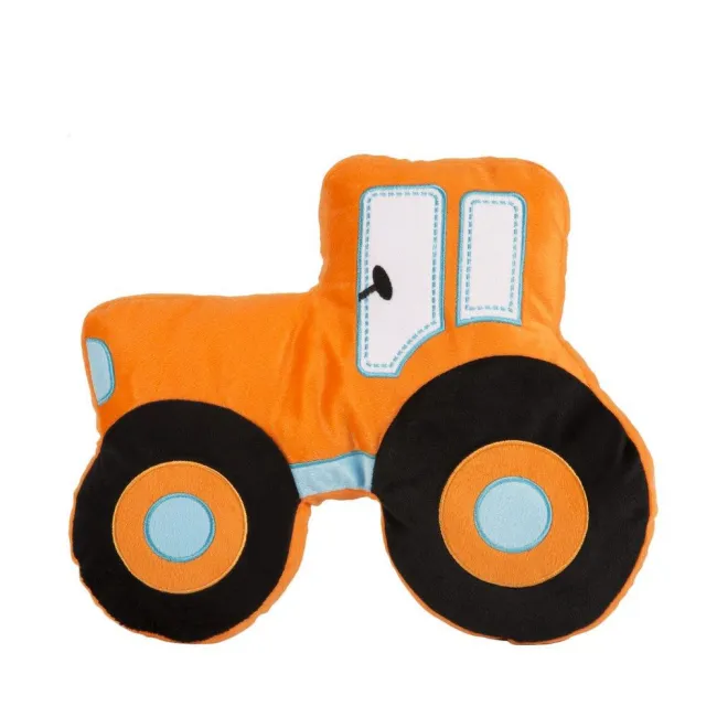 Poduszka kształtka 37x31 Boy 4 Traktor pomarańczowy przytulanka 1283 Eurofirany
