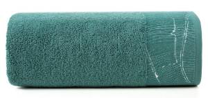 Ręcznik Metalic 50x90 turkusowy 485g/m2 frotte Eurofirany