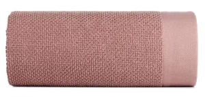 Ręcznik 70x140 Riso pudrowy różowy z efektem ryżowym frotte 550 g/m2 Eurofirany