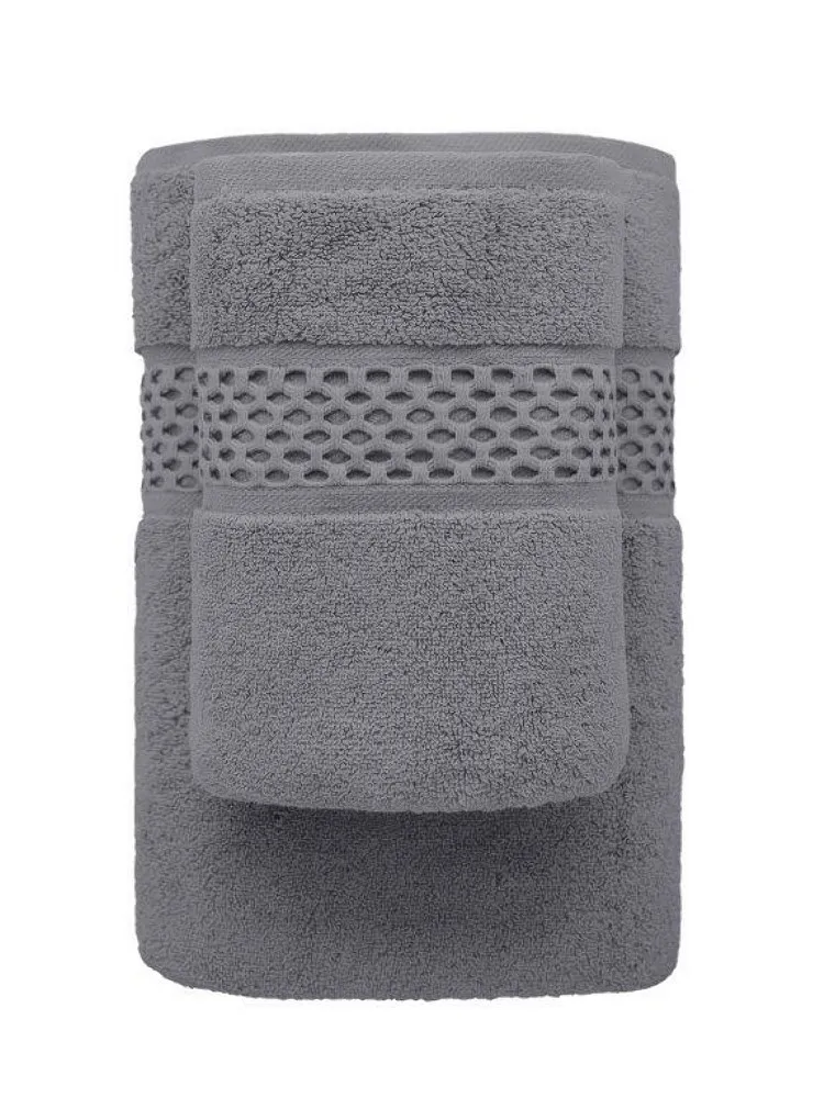 Ręcznik Rete 70x140 popielaty frotte 650 g/m2 bawełniany przędza dwupętelkowa soft touch 24/2