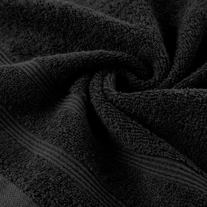 Ręcznik Aline 70x140 czarny 500 g/m2      frotte Eurofirany