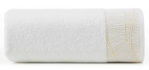 Ręcznik Metalic 50x90 biały 485g/m2 frotte Eurofirany